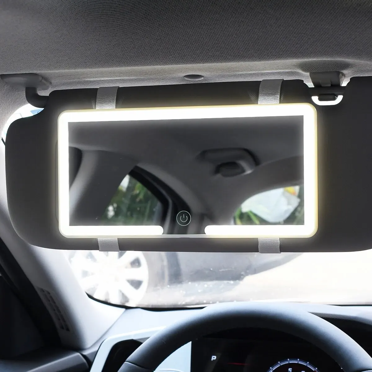 Car Sun Visor Makeup Mirror LED Touch Screen Adjustable Brightness Switchable Auto Interior Makeup Mirror Charging Car Sun Visor Makeup Mirror LED Touch Screen Adjustable Brightness Switchable Auto Interior Makeup Mirror Charging