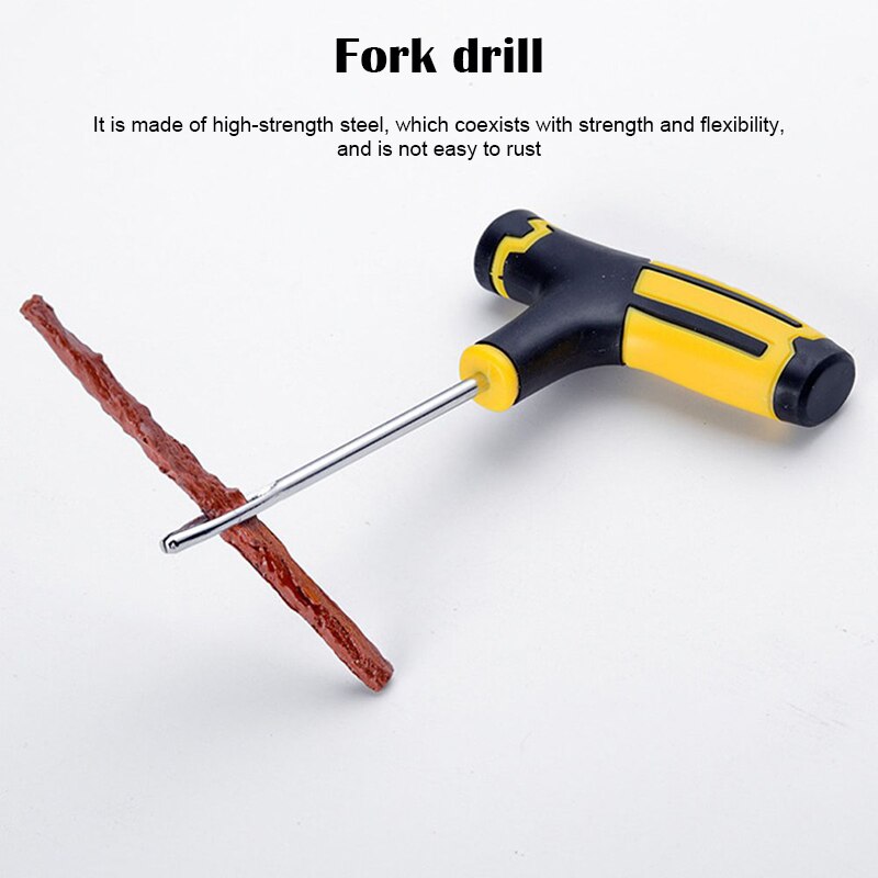Car Tire Repair Rubber Strip Set Emergency Quick Repair Tool Motorcycle Electric Vehicle Vacuum Tire Repair Tool Set Car Tire Repair Rubber Strip Set Emergency Quick Repair Tool Motorcycle Electric Vehicle Vacuum Tire Repair Tool Set