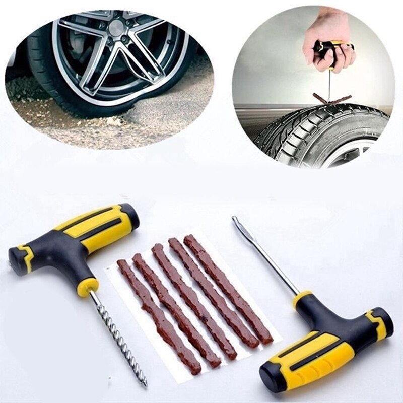 Car Tire Repair Rubber Strip Set Emergency Quick Repair Tool Motorcycle Electric Vehicle Vacuum Tire Repair Tool Set Car Tire Repair Rubber Strip Set Emergency Quick Repair Tool Motorcycle Electric Vehicle Vacuum Tire Repair Tool Set