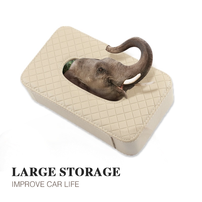 Car Tissue Box Leather Auto Organizer Car Tissue Box Leather Auto Organizer