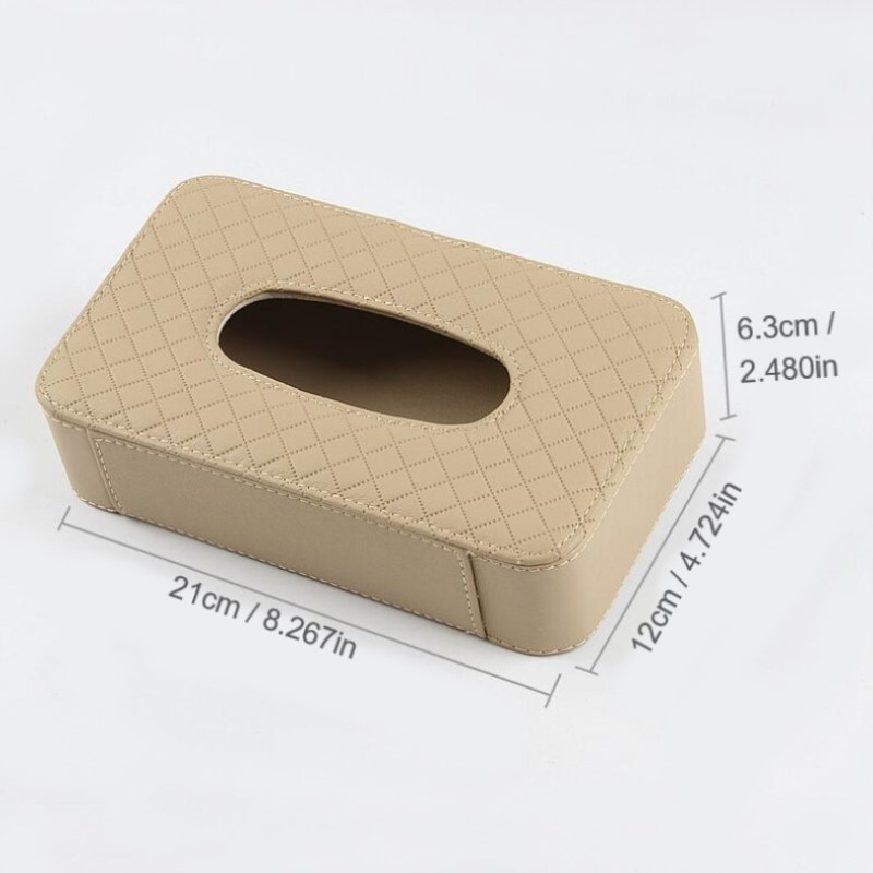 Car Tissue Box Leather Auto Organizer Car Tissue Box Leather Auto Organizer