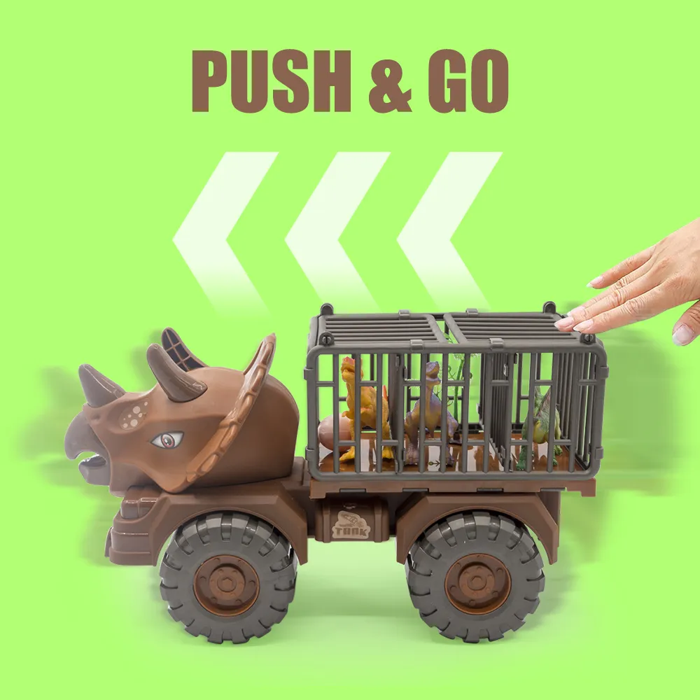 Car Toys Dinosaur Truck Transport Carrier Vehicle Dino Animal Model Tyrannosaurus Rex Truck Game Children Birthday Gifts