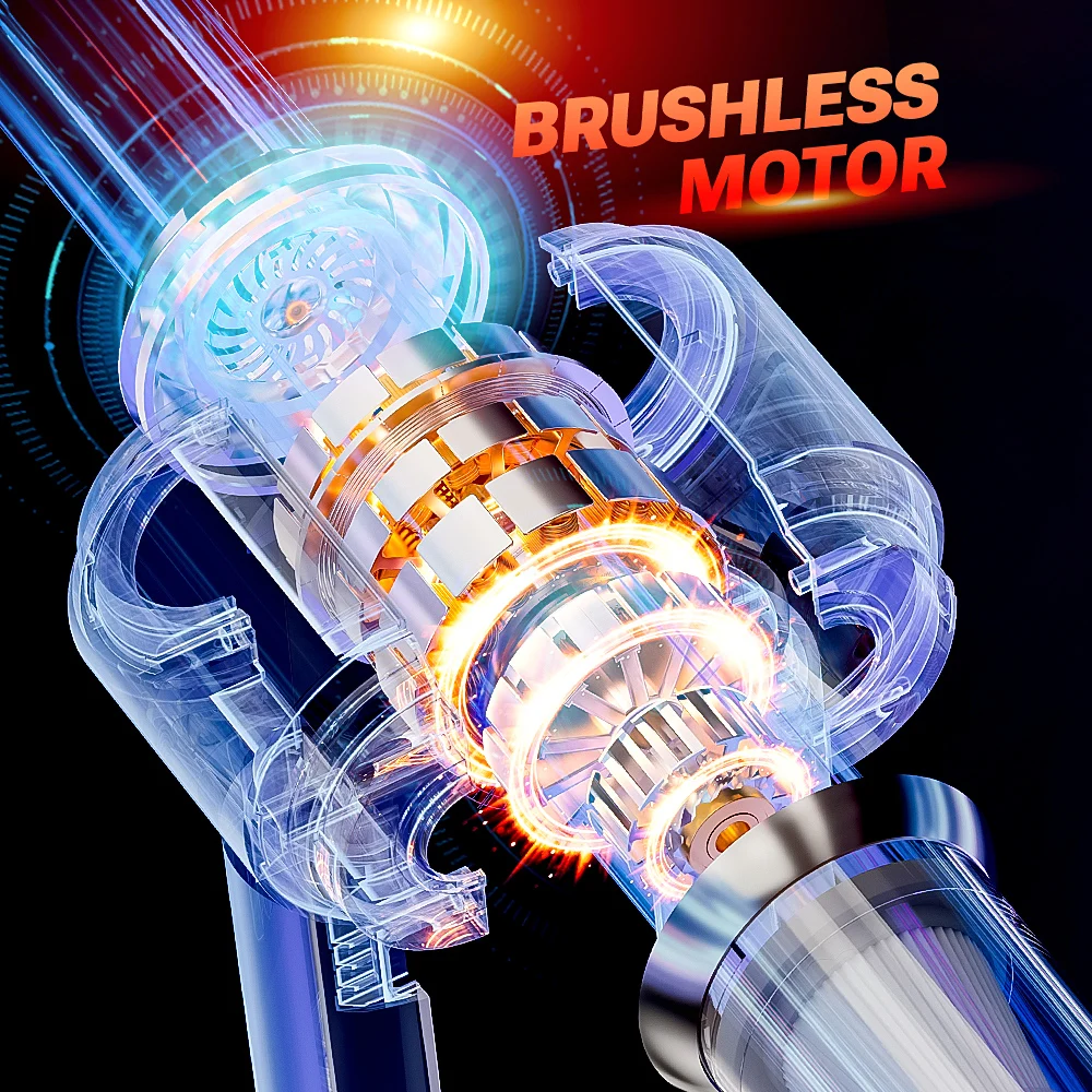 Car Vacuum Cleaner Strong Suction Cleaning Mini Machine Wireless Portable Handhled Blower Machine Home Appliances