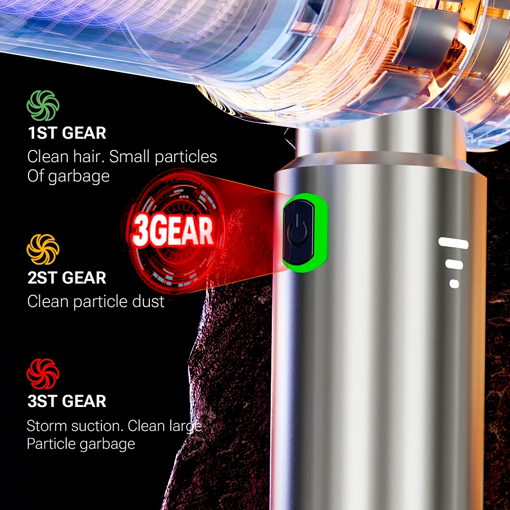 Car Vacuum Cleaner Strong Suction Cleaning Mini Machine Wireless Portable Handhled Blower Machine Home Appliances