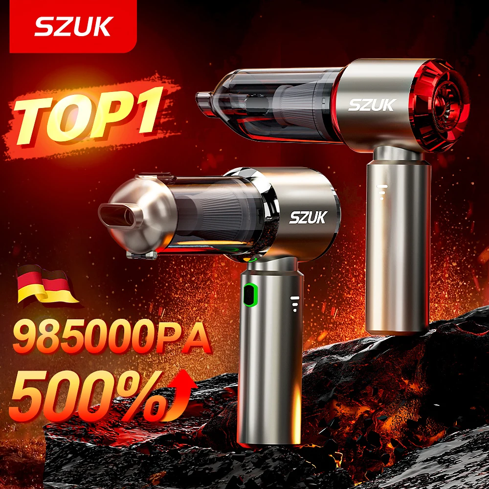 Car Vacuum Cleaner Strong Suction Cleaning Mini Machine Wireless Portable Handhled Blower Machine Home Appliances