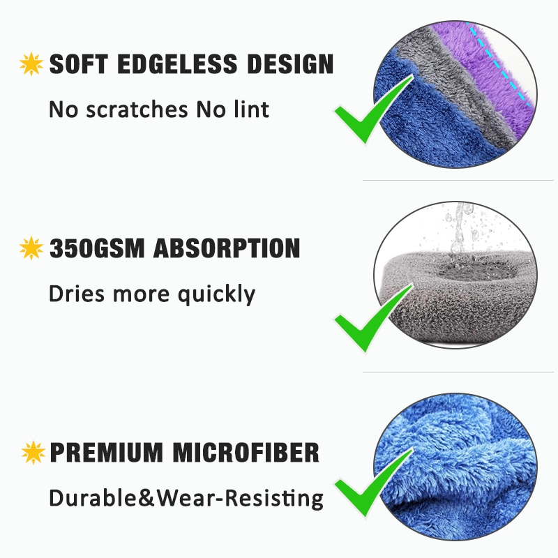 Car Wash Microfiber Towels Set (10 pcs) Car Wash Microfiber Towels Set (10 pcs)