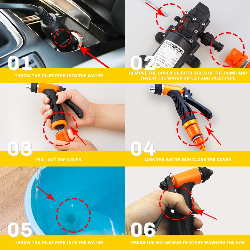 Car Wash Pressure Pump Cleaning Device Car Wash Pressure Pump Cleaning Device