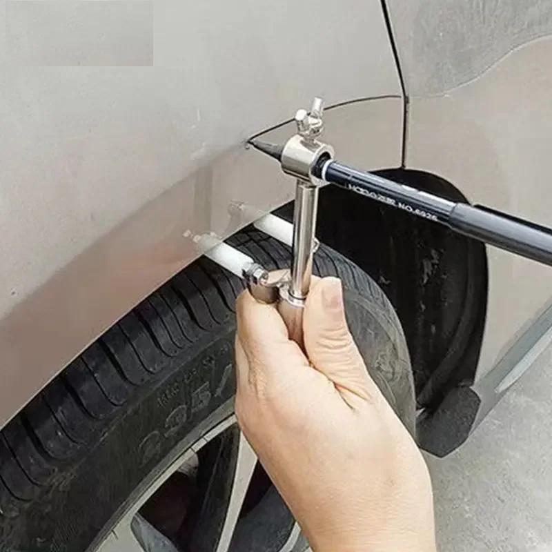 Car Wheel Eyebrow Parallel Scriber Sheet Metal Dent Repair Tool 0-20cm Adjustable Portable Car Body Line Marking Tool Car Wheel Eyebrow Parallel Scriber Sheet Metal Dent Repair Tool 0-20cm Adjustable Portable Car Body Line Marking Tool
