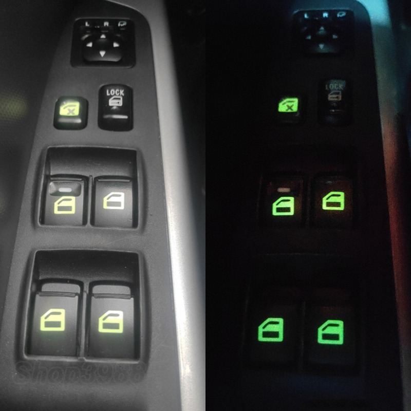 Car Window Button Luminous Sticker Lifter Switch Night Fluorescent Decals Car Interior Stickers Auto Accessories Car Window Button Luminous Sticker Lifter Switch Night Fluorescent Decals Car Interior Stickers Auto Accessories