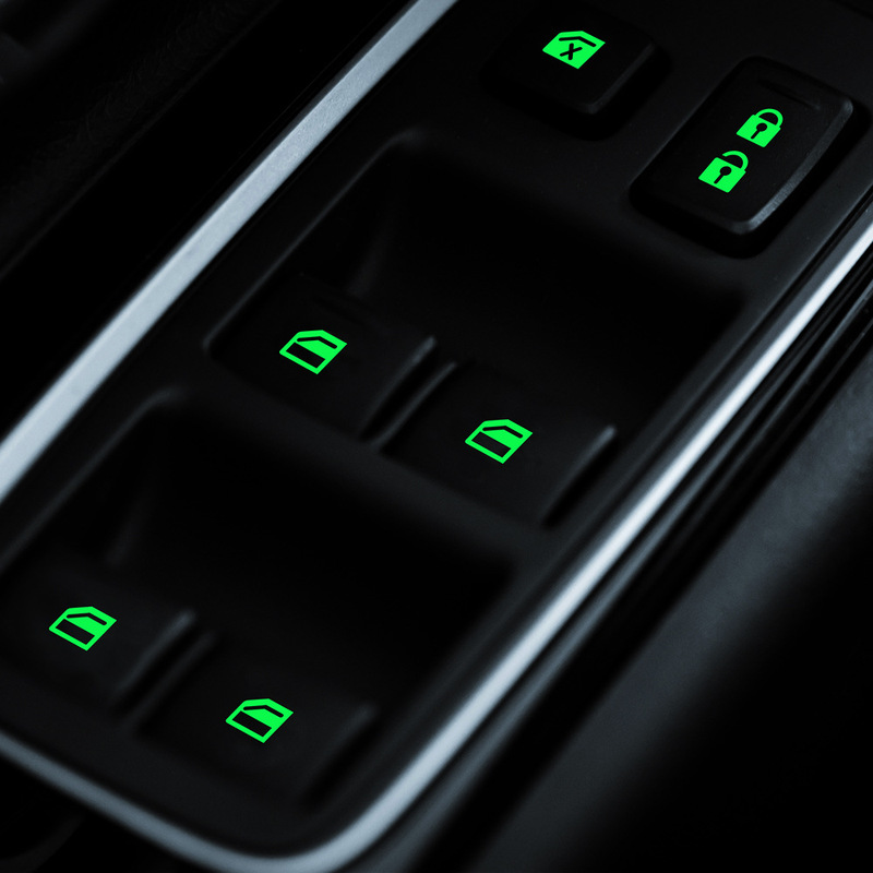 Car Window Button Luminous Sticker Lifter Switch Night Fluorescent Decals Car Interior Stickers Auto Accessories Car Window Button Luminous Sticker Lifter Switch Night Fluorescent Decals Car Interior Stickers Auto Accessories