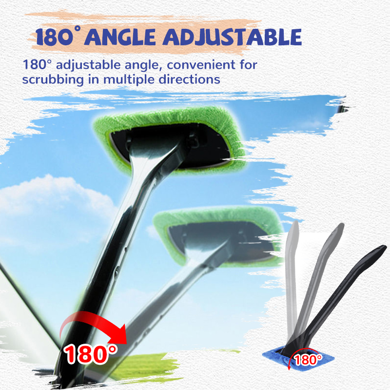 Car Window Cleaner Brush Kit Windshield Cleaning Wash Tool Inside Interior Auto Glass Wiper With Long Handle Car Car Window Cleaner Brush Kit Windshield Cleaning Wash Tool Inside Interior Auto Glass Wiper With Long Handle Car