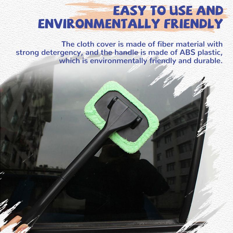 Car Window Cleaner Brush Kit Windshield Cleaning Wash Tool Inside Interior Auto Glass Wiper With Long Handle Car Car Window Cleaner Brush Kit Windshield Cleaning Wash Tool Inside Interior Auto Glass Wiper With Long Handle Car