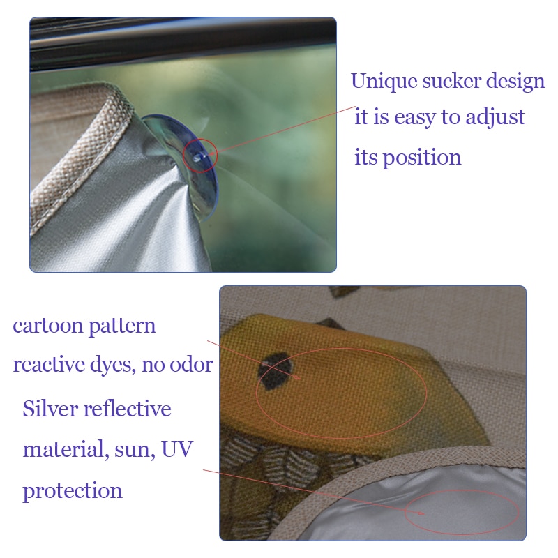 Car Window Sun Shade Curtain Car Window Sun Shade Curtain