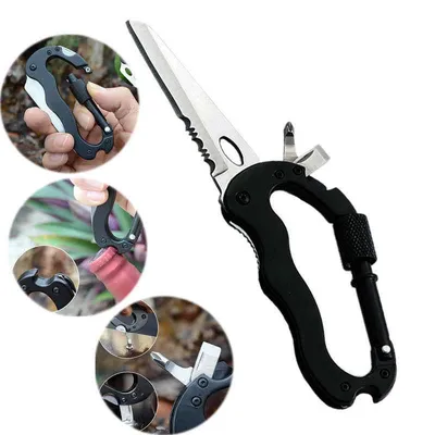 Carabiner Keychain 6-in-1 Tool