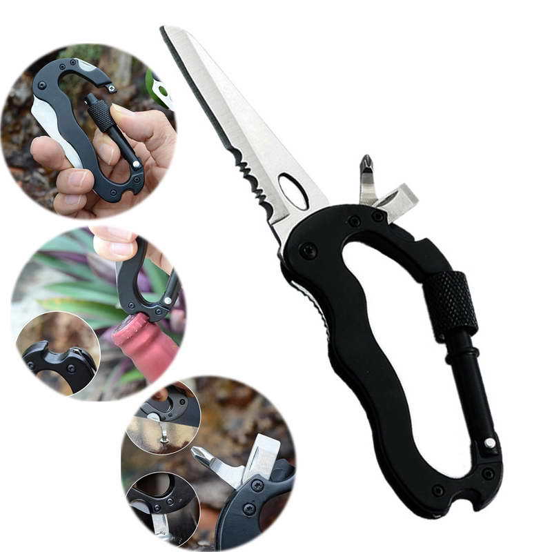Carabiner Keychain 6-in-1 Tool