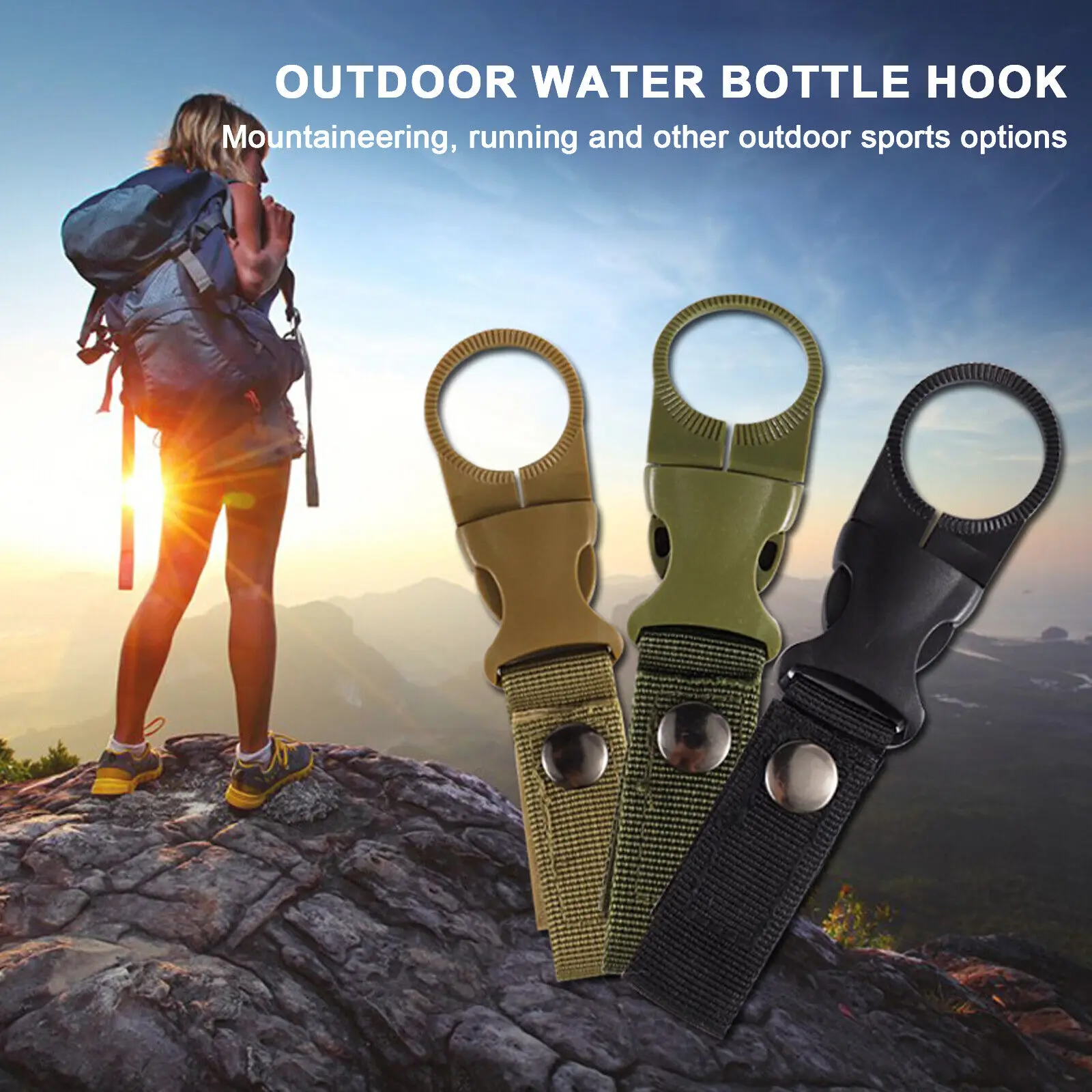 Carabiner Water Bottle Holder Camping Accessory Carabiner Water Bottle Holder Camping Accessory