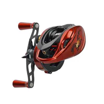 Carbon Fiber 4kg Drag Power 5+1BB 3D Dynamic Suspension Magnetic Braking System Baitcasting Fishing Reel
