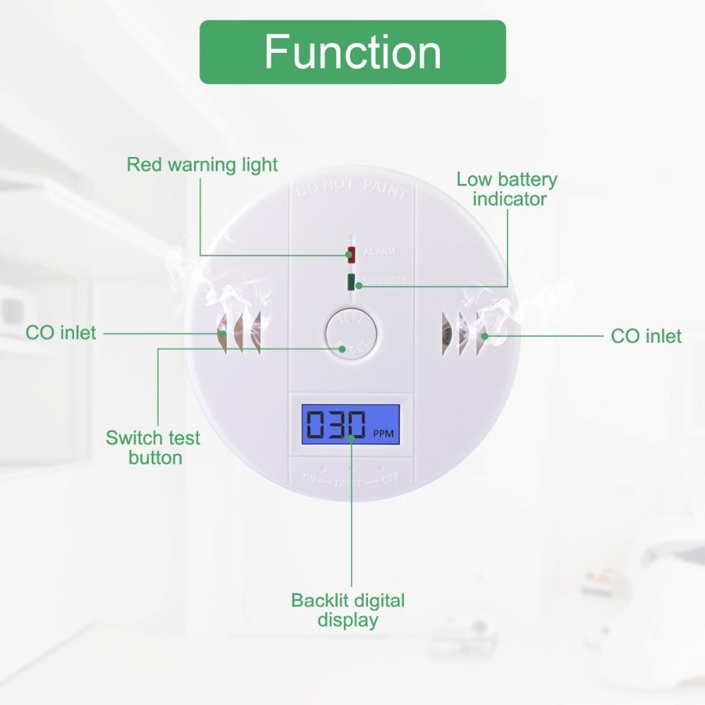 Carbon Monoxide Alarm Gas Detector Carbon Monoxide Alarm Gas Detector
