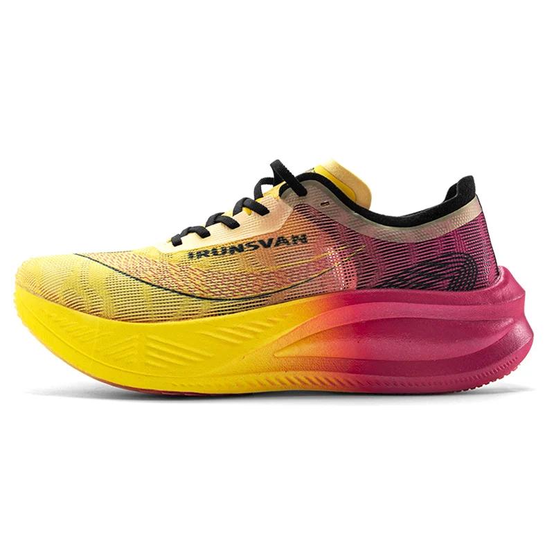 Carbon Plate Marathon Running Racing Shoes Men Professional Stable Supp ort Shock-relief Ultra-light Rebound Sneakers