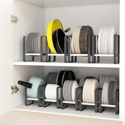 Carbon Steel Stand Shelf for Drying Plates, Pots, and Pans in The Kitchen
