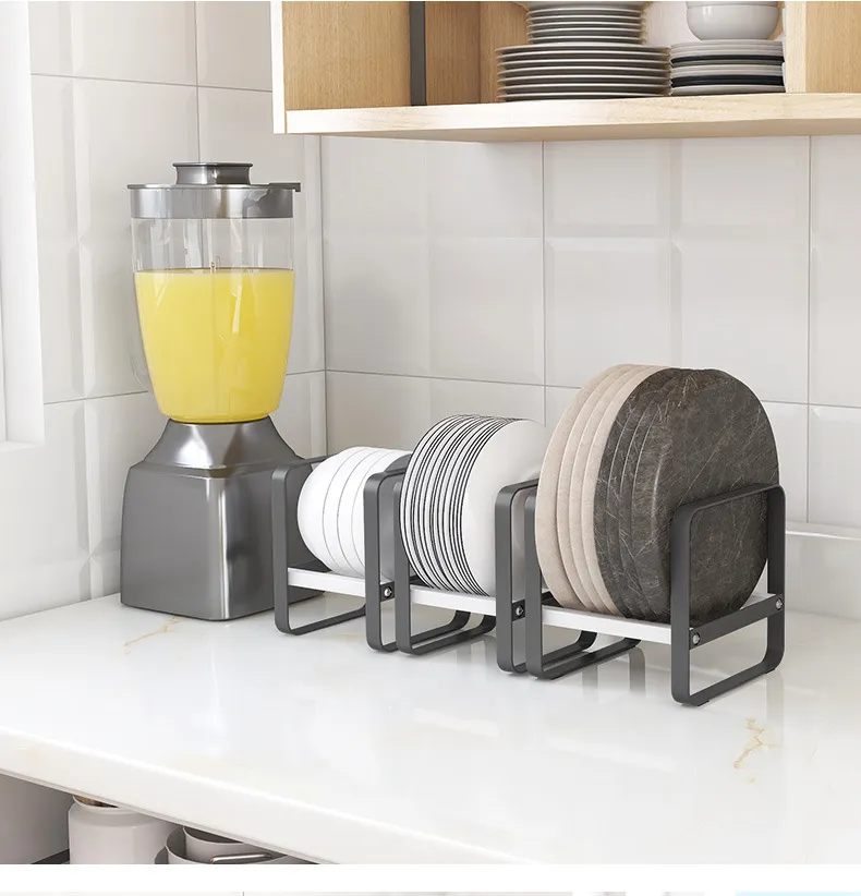 Carbon Steel Stand Shelf for Drying Plates, Pots, and Pans in The Kitchen