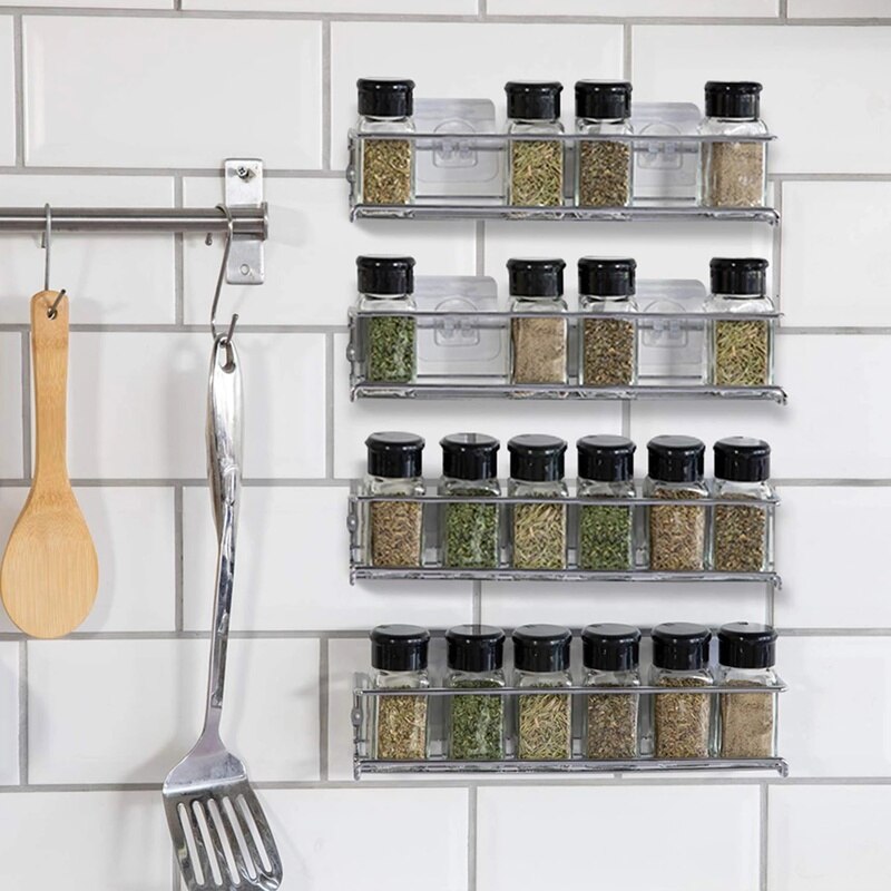 Carbon Steel Wall Hanging Spice Rack (2 pcs) Carbon Steel Wall Hanging Spice Rack (2 pcs)