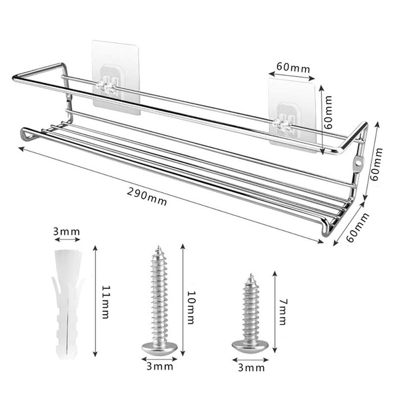 Carbon Steel Wall Hanging Spice Rack (2 pcs) Carbon Steel Wall Hanging Spice Rack (2 pcs)