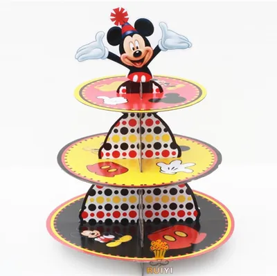 Cardboard Cupcake Stand Mickey Mouse Design Cardboard Cupcake Stand Mickey Mouse Design