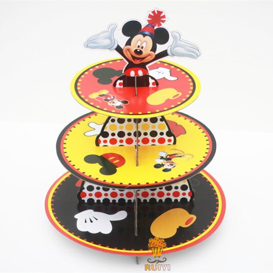 Cardboard Cupcake Stand Mickey Mouse Design Cardboard Cupcake Stand Mickey Mouse Design