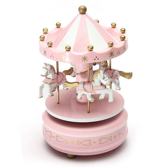 Carousel Music Box Rotating Horses Carousel Music Box Rotating Horses