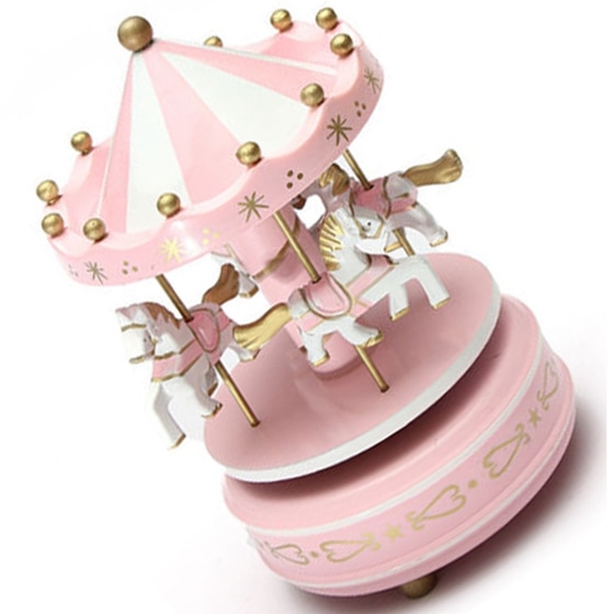 Carousel Music Box Rotating Horses Carousel Music Box Rotating Horses