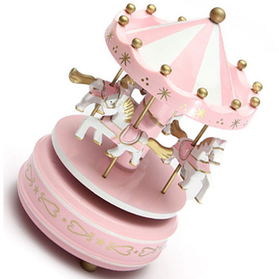 Carousel Music Box Rotating Horses Carousel Music Box Rotating Horses