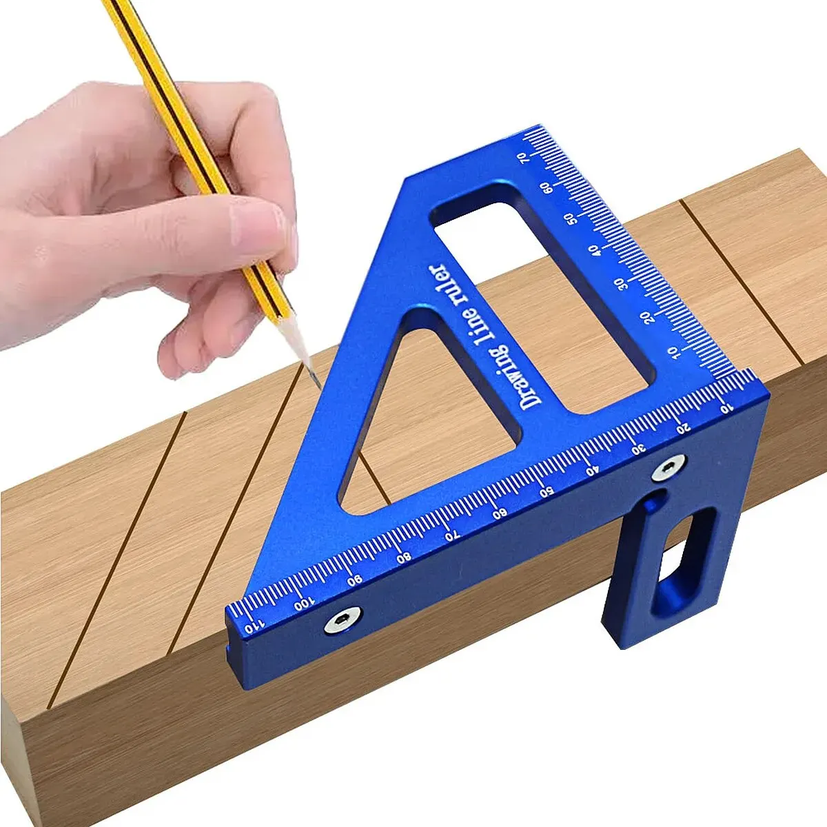 Carpenter Square -Woodworking Square Protractor Aluminum Miter Triangle Ruler 3D Multi Angle 45/90 Degree Layout Carpenter Square -Woodworking Square Protractor Aluminum Miter Triangle Ruler 3D Multi Angle 45/90 Degree Layout