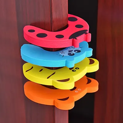 Cartoon Animal Foam Door Stops (5pcs)