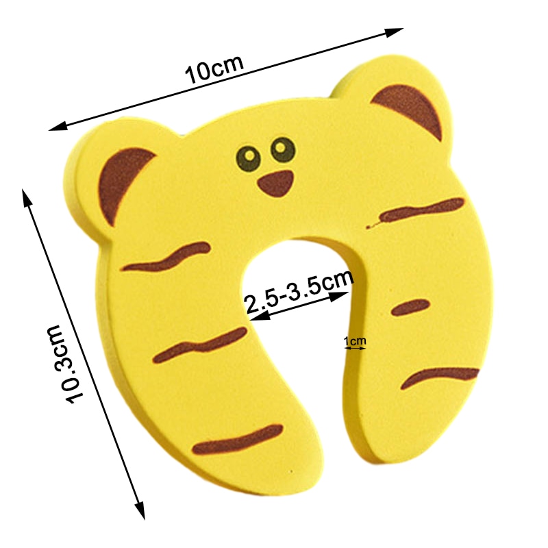 Cartoon Animal Foam Door Stops (5pcs)