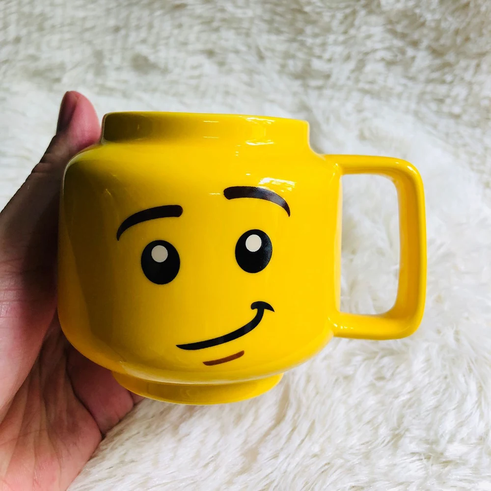 Cartoon Ceramic Mug Cup 250ML with Cute Impish Expression Figure Head Pattern Coffee Milk Tea Drinkware for Couple Cartoon Ceramic Mug Cup 250ML with Cute Impish Expression Figure Head Pattern Coffee Milk Tea Drinkware for Couple
