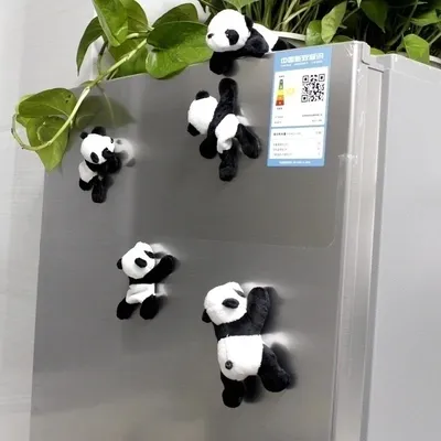 Cartoon Cute Soft Plush Panda Fridge Strong Magnet Refrigerator Sticker Home Decor Souvenir Kitchen Accessories Cartoon Cute Soft Plush Panda Fridge Strong Magnet Refrigerator Sticker Home Decor Souvenir Kitchen Accessories