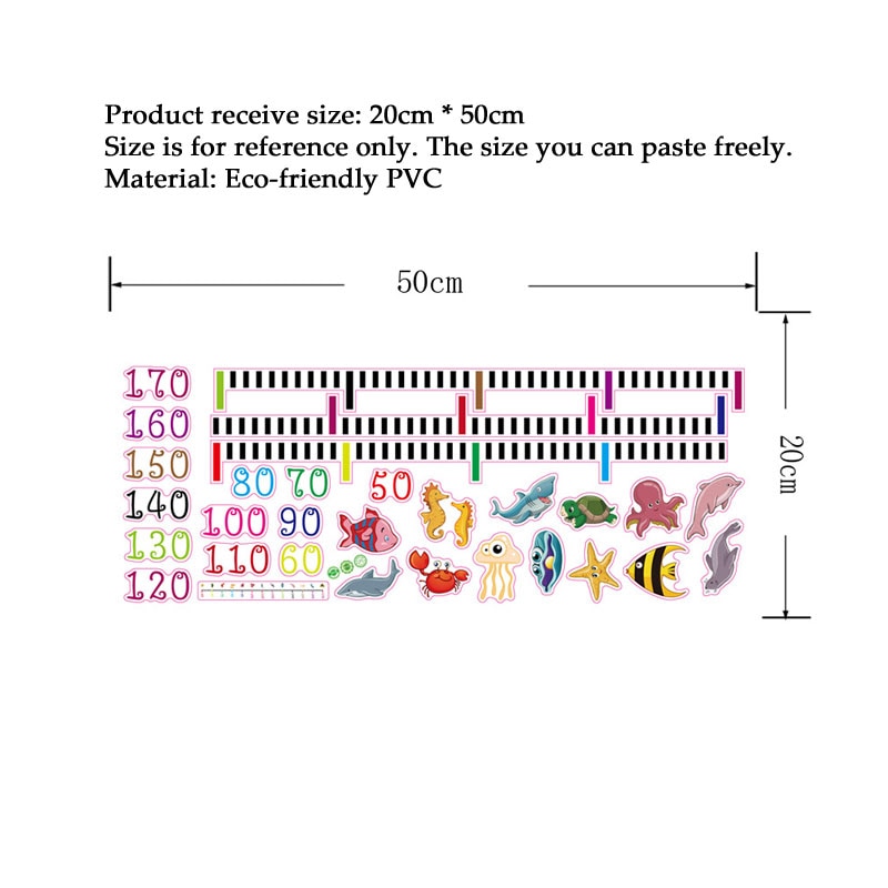 Cartoon Height Measure Wall Sticker