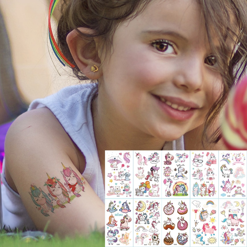 Cartoon Kids Temporary Tattoos (10 Sheets) Cartoon Kids Temporary Tattoos (10 Sheets)