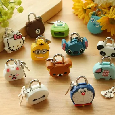 Cartoon Lock Adorable Journal Latch