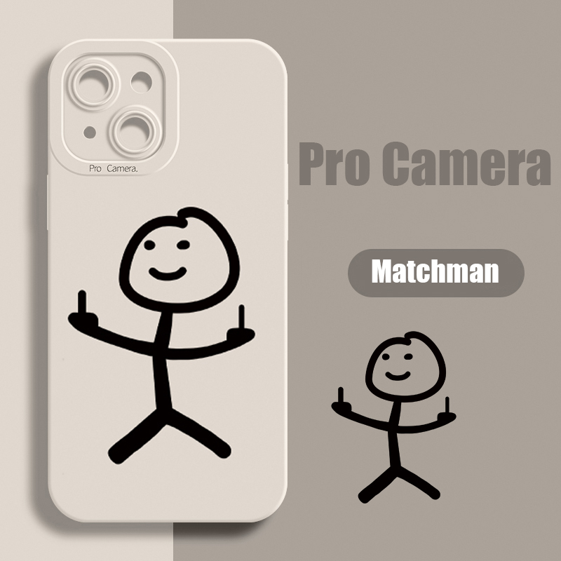 Cartoon Matchman Phone Case For iPhone 11 12 13 14 Pro Max Mini XR XS X 7 8 Plus SE2020 Shockproof Matte Soft TPU Cartoon Matchman Phone Case For iPhone 11 12 13 14 Pro Max Mini XR XS X 7 8 Plus SE2020 Shockproof Matte Soft TPU