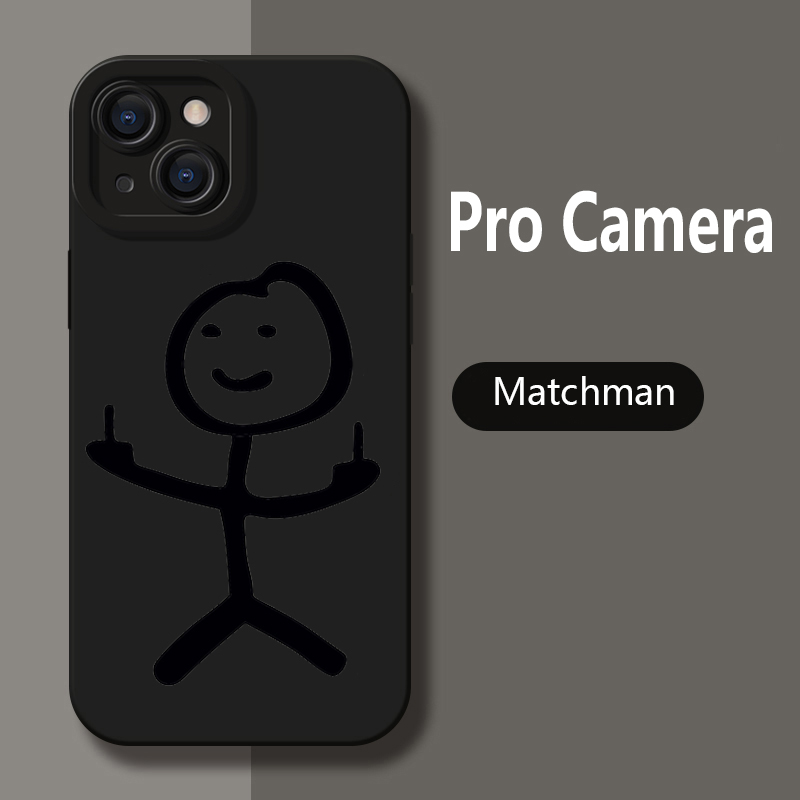 Cartoon Matchman Phone Case For iPhone 11 12 13 14 Pro Max Mini XR XS X 7 8 Plus SE2020 Shockproof Matte Soft TPU Cartoon Matchman Phone Case For iPhone 11 12 13 14 Pro Max Mini XR XS X 7 8 Plus SE2020 Shockproof Matte Soft TPU