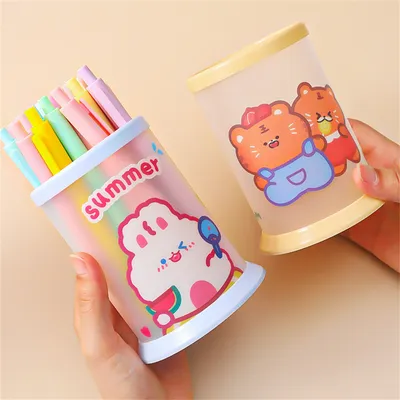 Cartoon Pen Stand Stationery Organizer