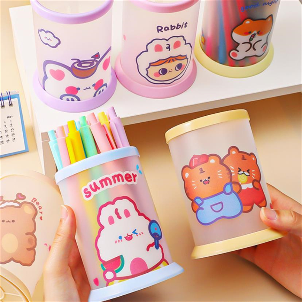 Cartoon Pen Stand Stationery Organizer