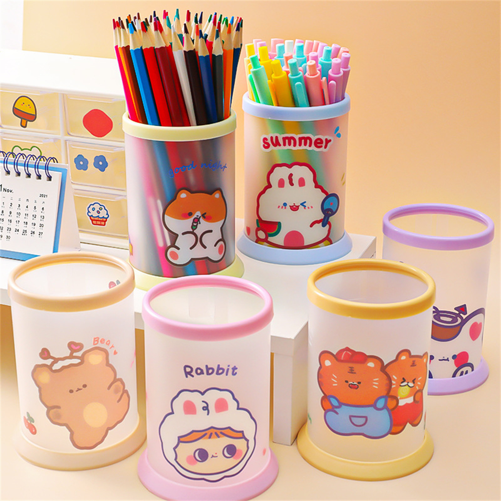 Cartoon Pen Stand Stationery Organizer