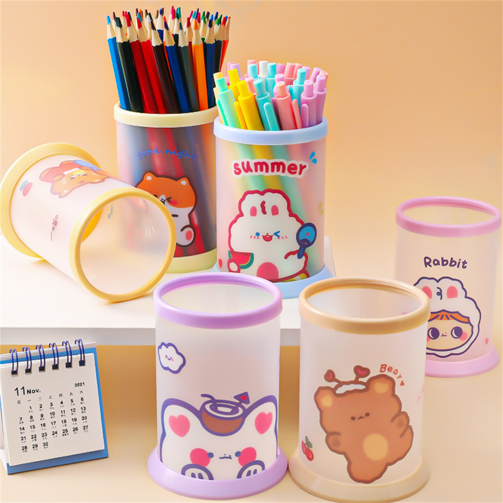 Cartoon Pen Stand Stationery Organizer