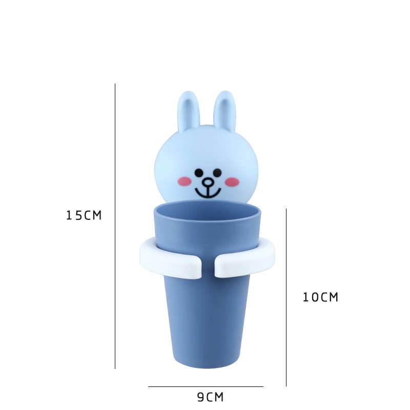 Cartoon Wall Mount Tooth Brushing Cup