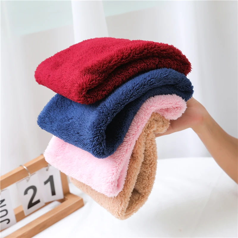 Cashmere Warm Collor Ring Winter Scarf Solid Plush Thick Outdoor Sports Men Women Children Neckerchief Full Face Mask