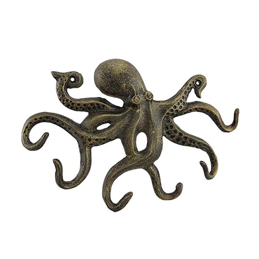 Cast Iron Octopus Wall Hanger