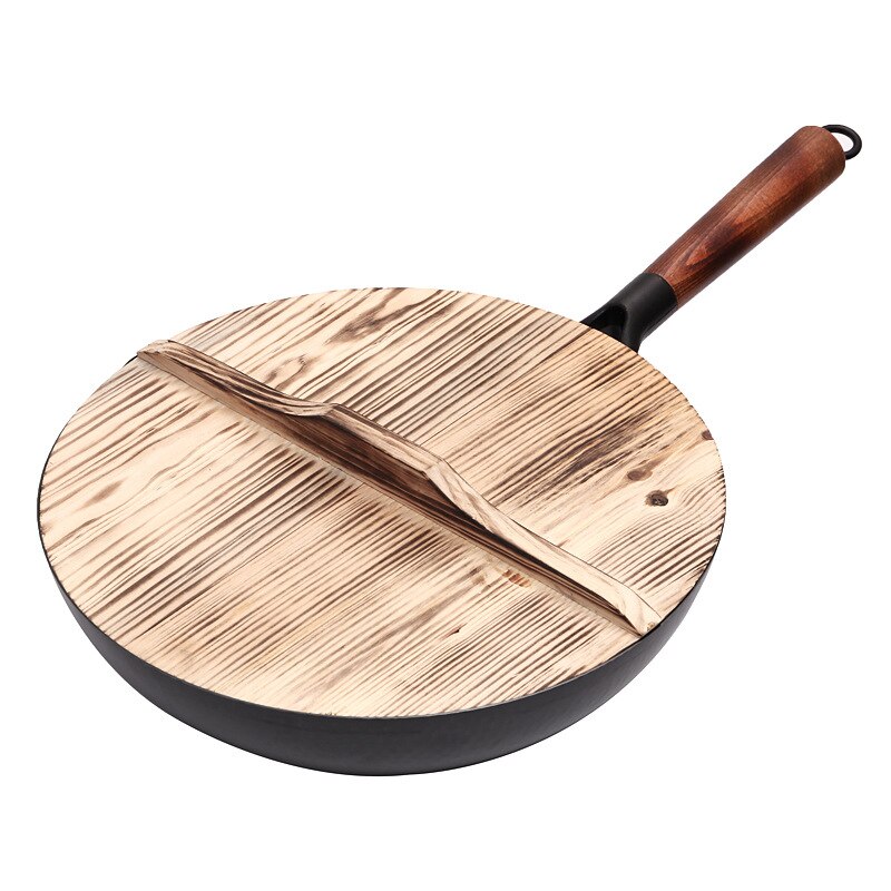 Cast Iron Wok Non-Coated Cookware